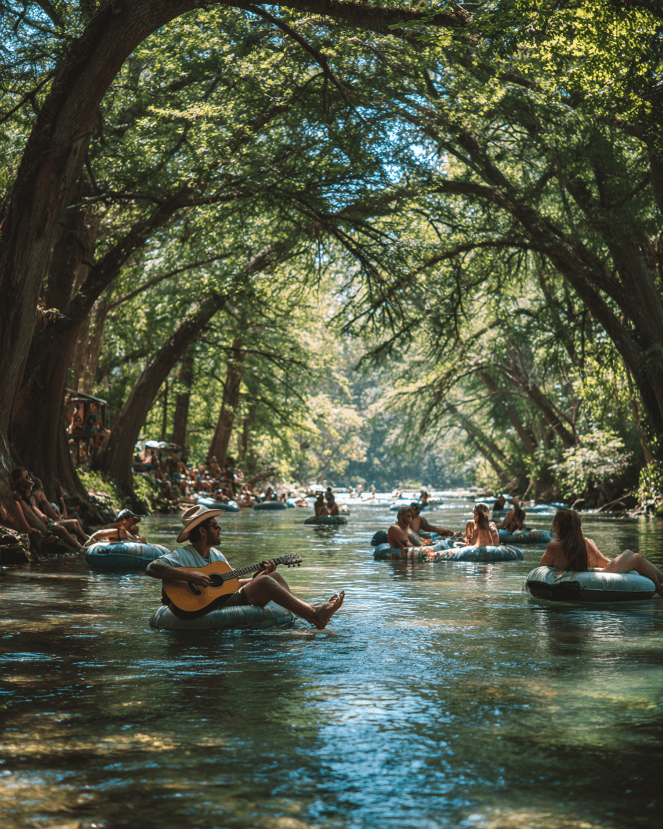 Downtown Austin river tubing pickup locations and hotel shuttle coordination