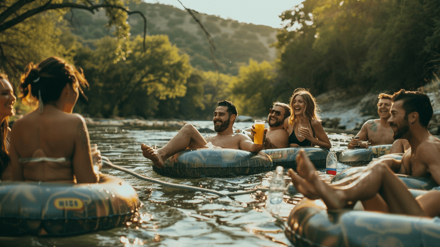 Group river tubing transportation Austin — corporate charters and large groups