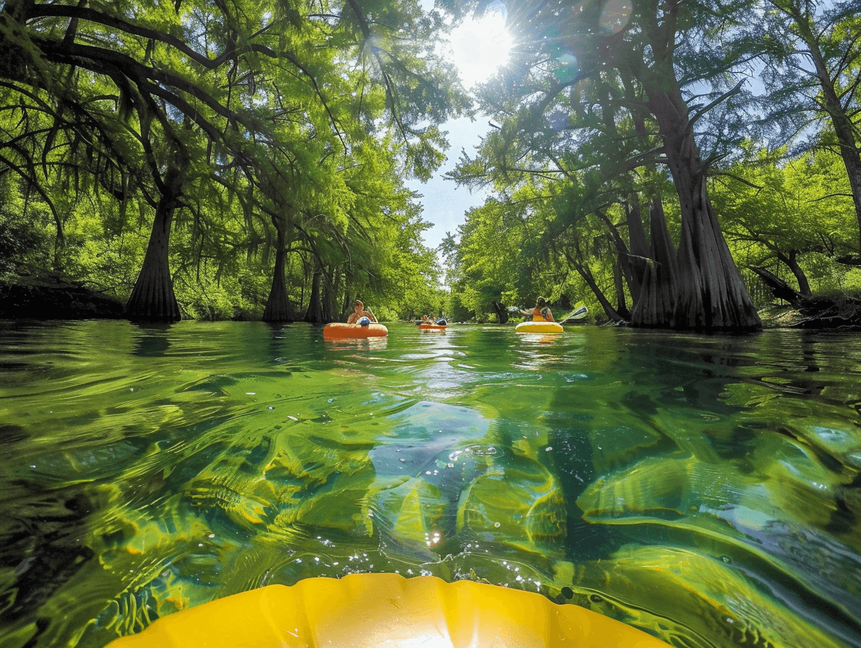 San Marcos River tubing guide and transportation from Austin